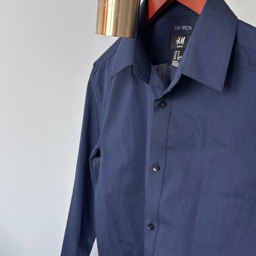 Slim Fit Navy Shirt